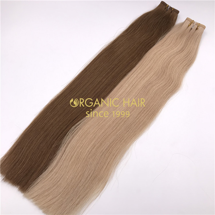 Popular hair extensions human hair flat wefts X228